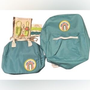 7Pc Kids Teal Backpack Bundle